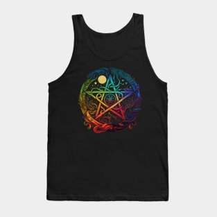 Elemental Wheel of Wicca Tank Top